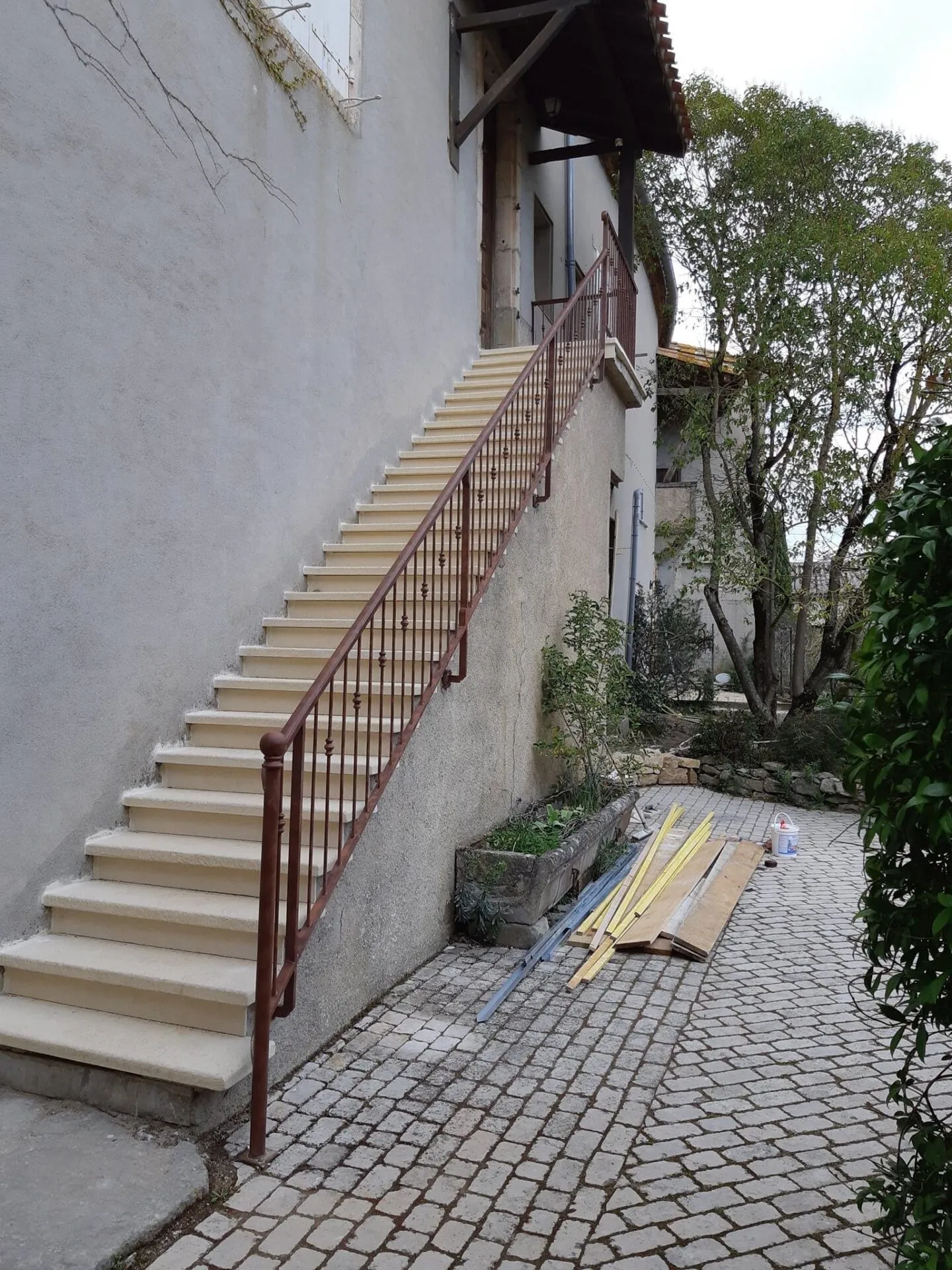 Garde-corps fenêtre (appui de fenêtre) fer forgé