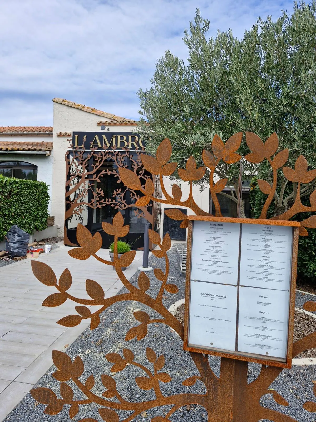 Découpe plasma motif décoratif pour portail acier