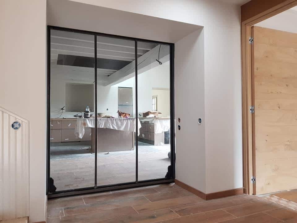 Menuiserie acier profile fin (fineline) posée à Narbonne