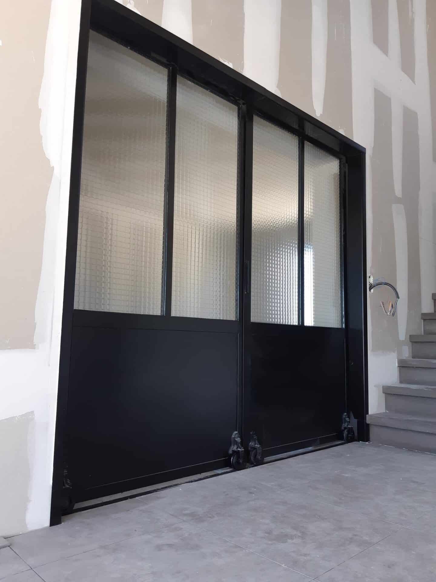 Baie vitrée acier rupture de pont thermique Toulouse