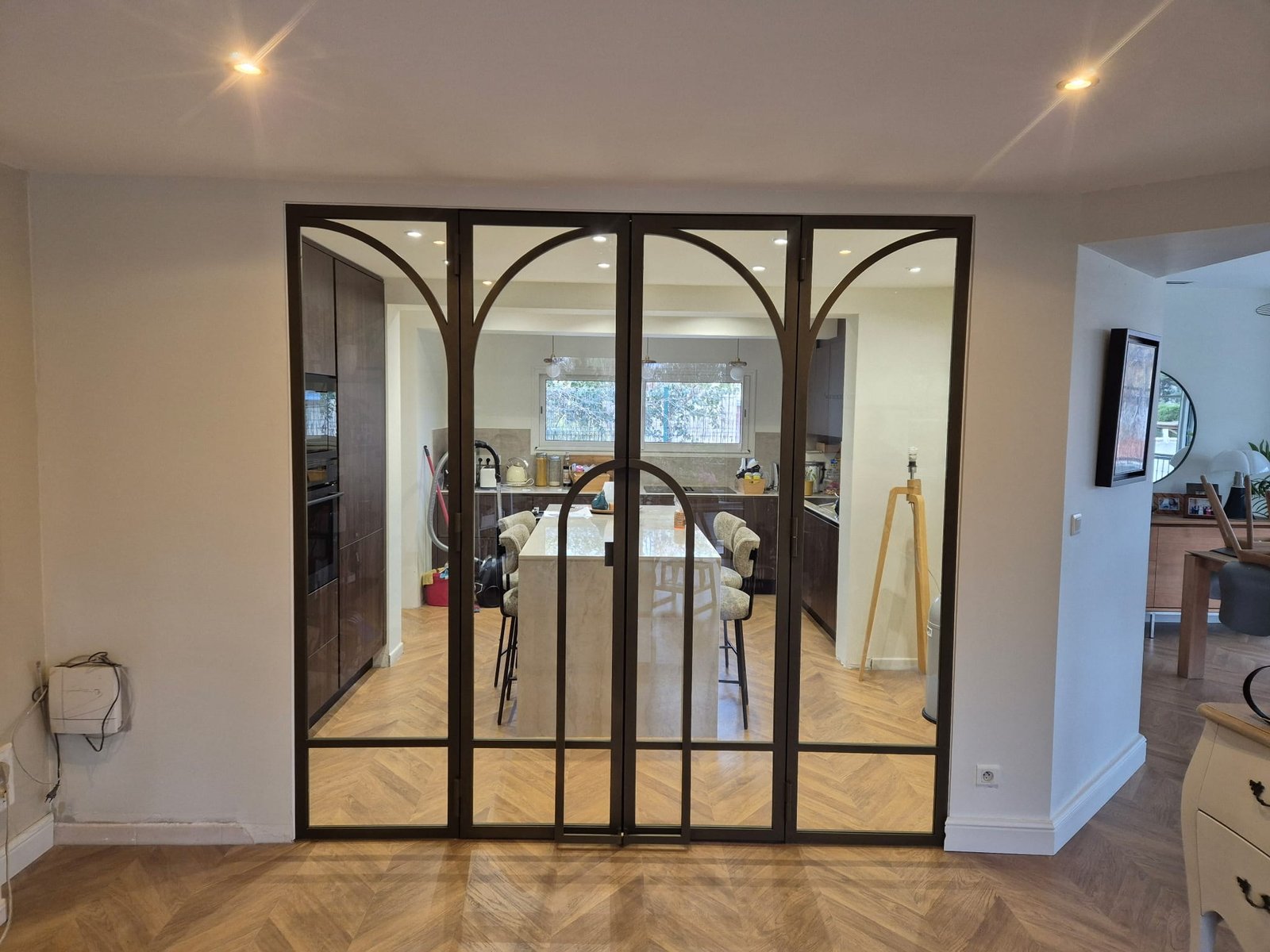 Verrière atelier d'artiste en acier fabriquée à Carcassonne