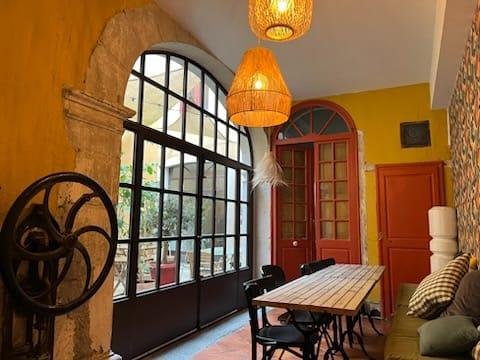 Verrière cuisine sur mesure artisan ferronnier Aude