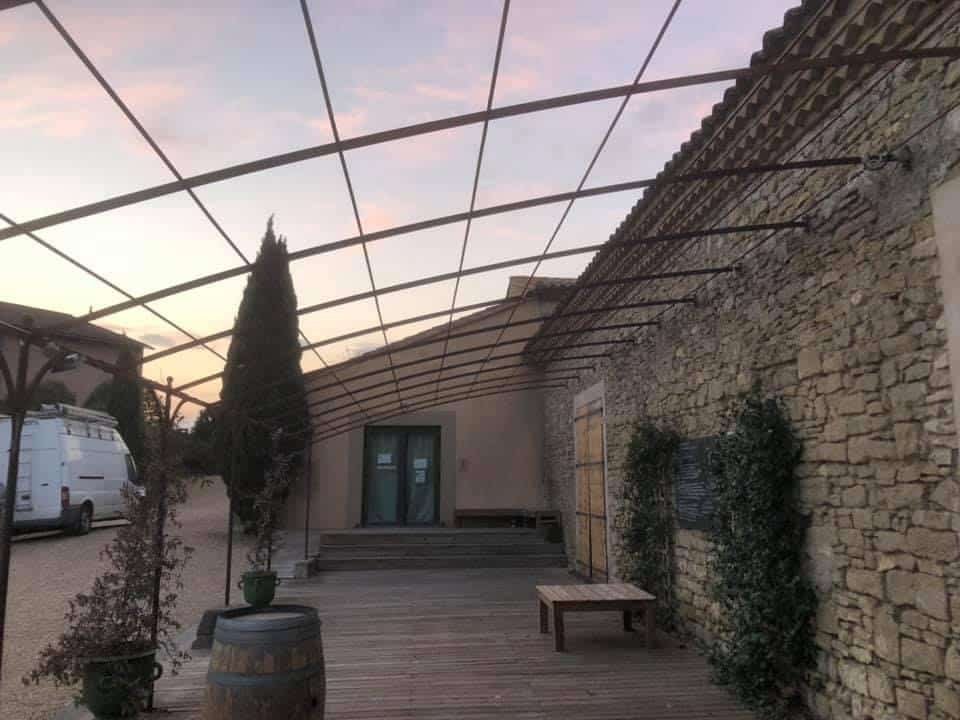 Marquise éventail style Art Nouveau sur mesure